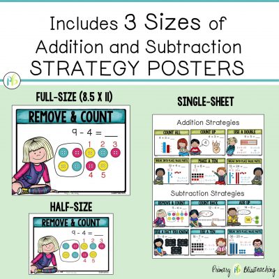 Addition & Subtraction Strategy Posters - Primary Bliss Teaching